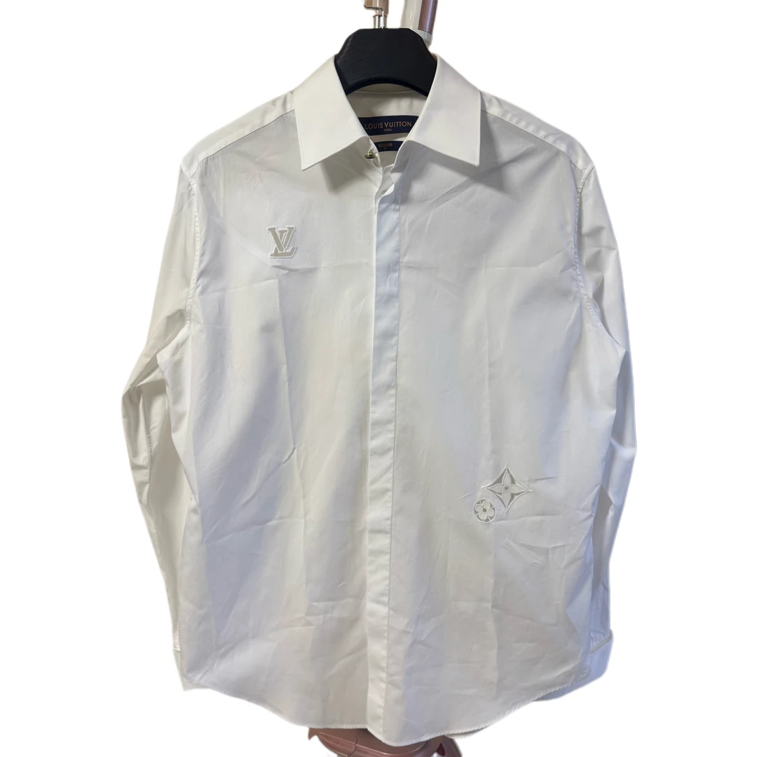 未使用 LouisVuitton/路易威登 1123lv新款镂空雕花衬衫/41/全新