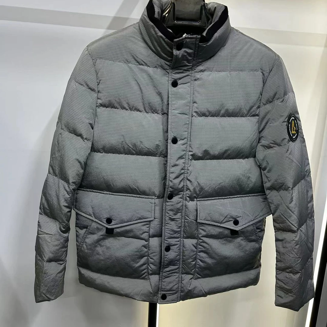 G-6三防面料男士羽绒服90白鸭绒冬季中款加厚保暖外套