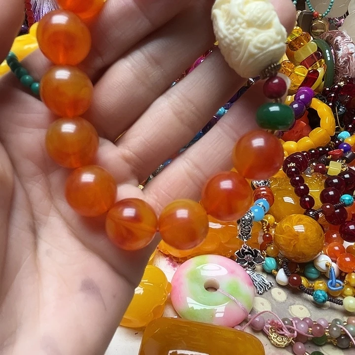 树脂制品552红皮手链
