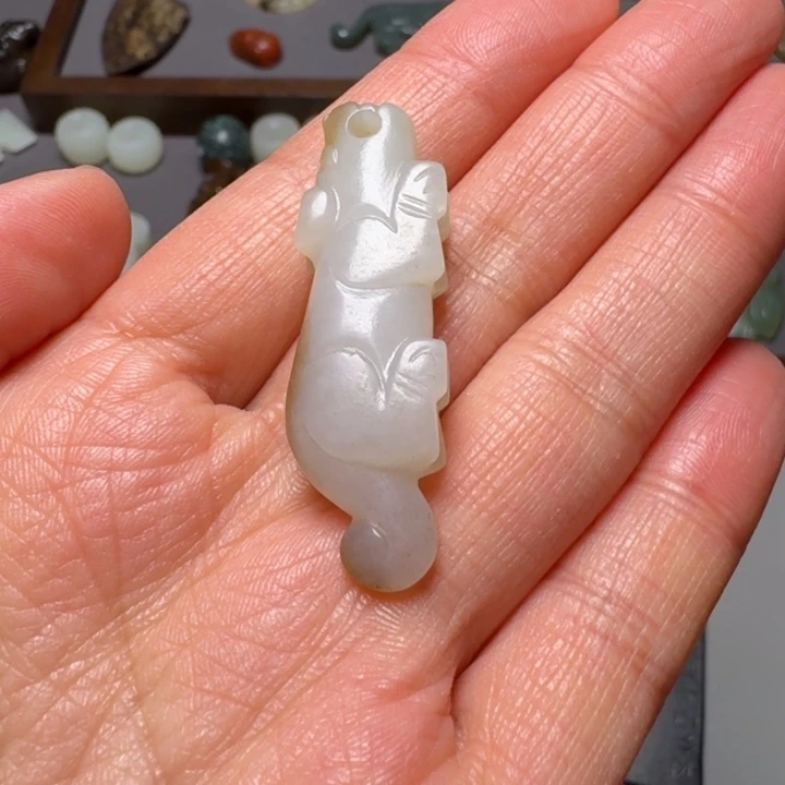 和田玉（糖玉）挂件未镶嵌