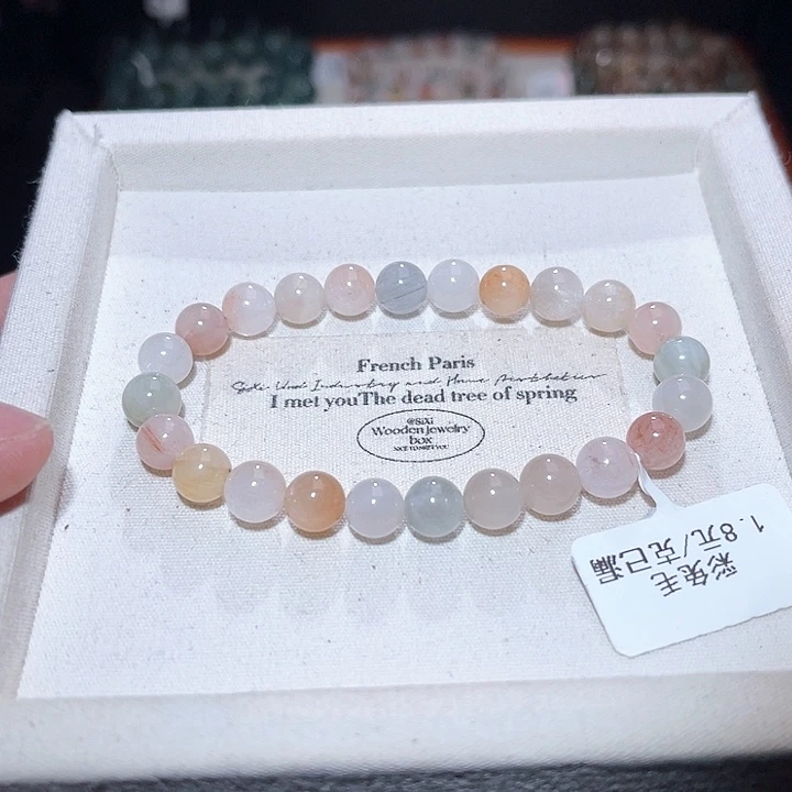 水晶手链未镶嵌222号主图手串  7+