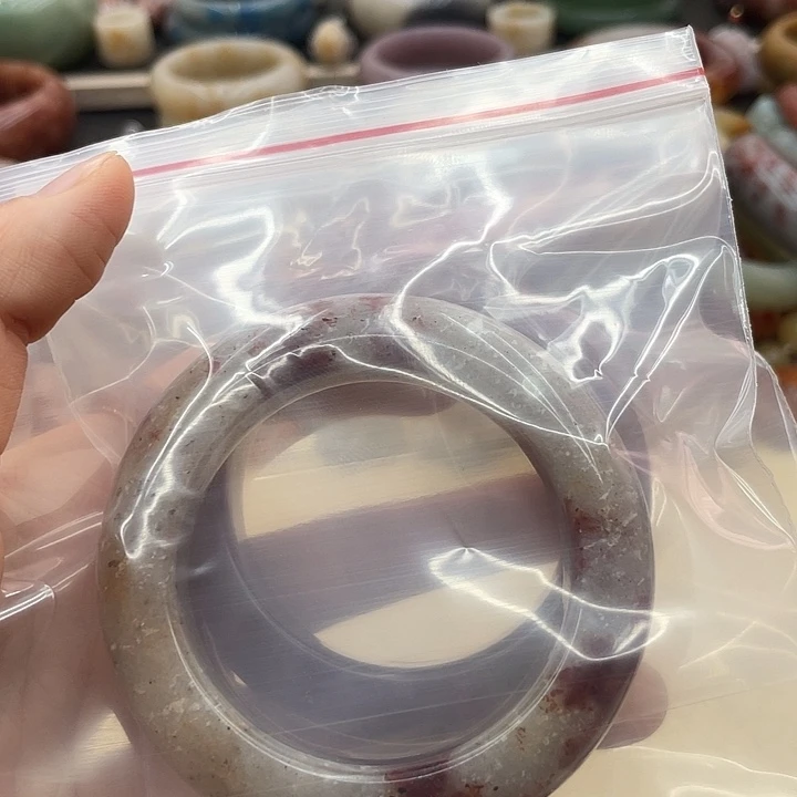 石英质玉圈口52未镶嵌小*子