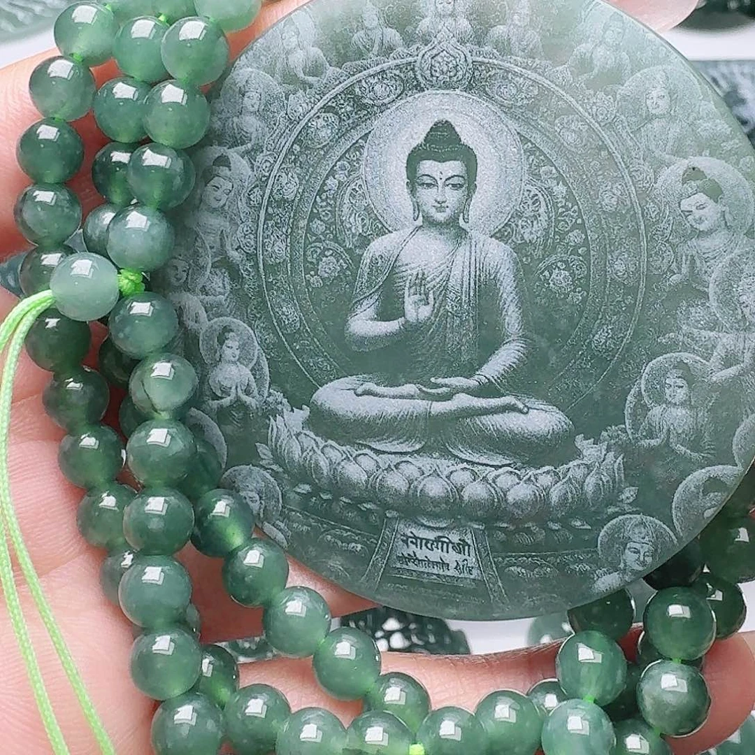 翡翠未镶嵌颈饰111