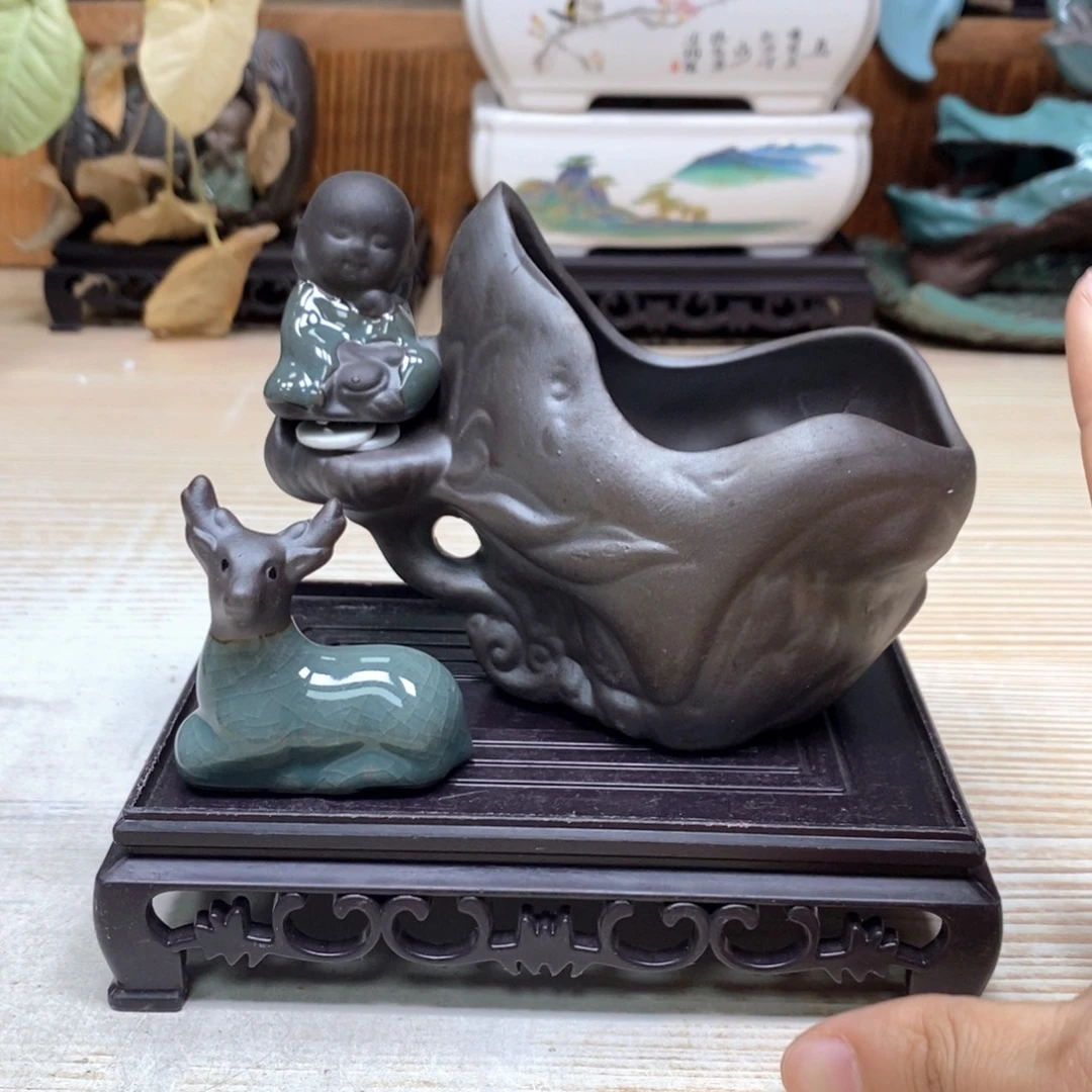 花盆紫砂陶瓷艺术花盆陶瓷