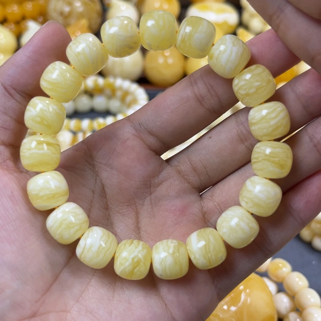 手串琥珀未镶嵌同料12mm