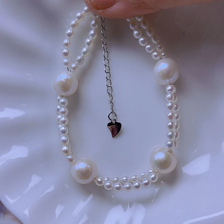 淡水珍珠手绳合金