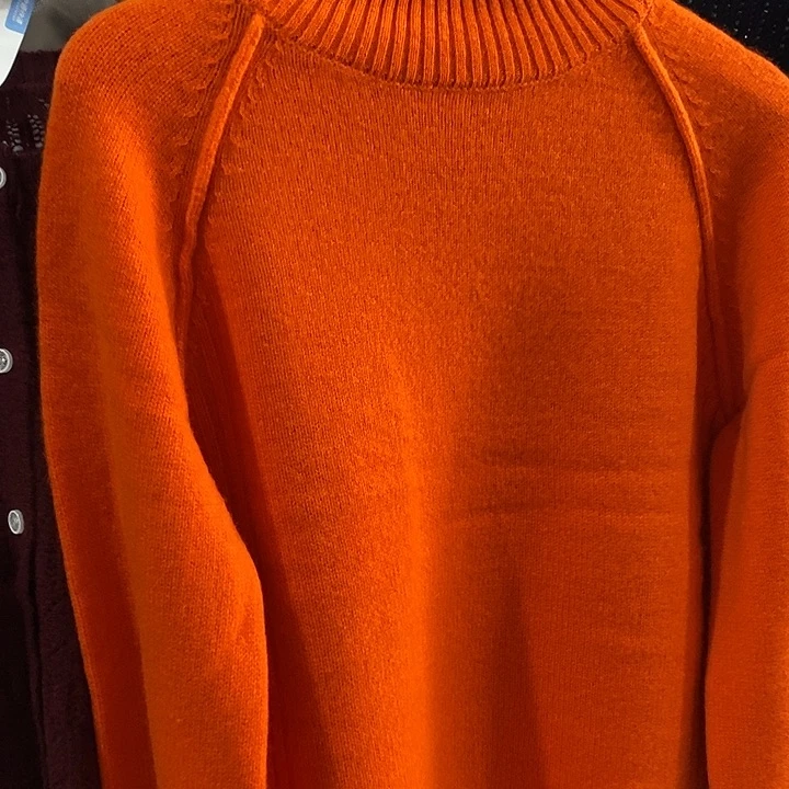 曾黎同款纯羊毛7针加厚大毛衣