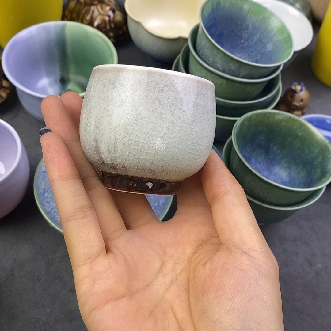 景德镇高温颜色釉茶杯