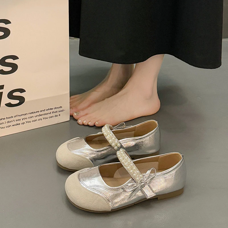 卓诗尼芙妮夏季玛丽珍女鞋2025新款夏季法式浅口温柔百搭软底单鞋