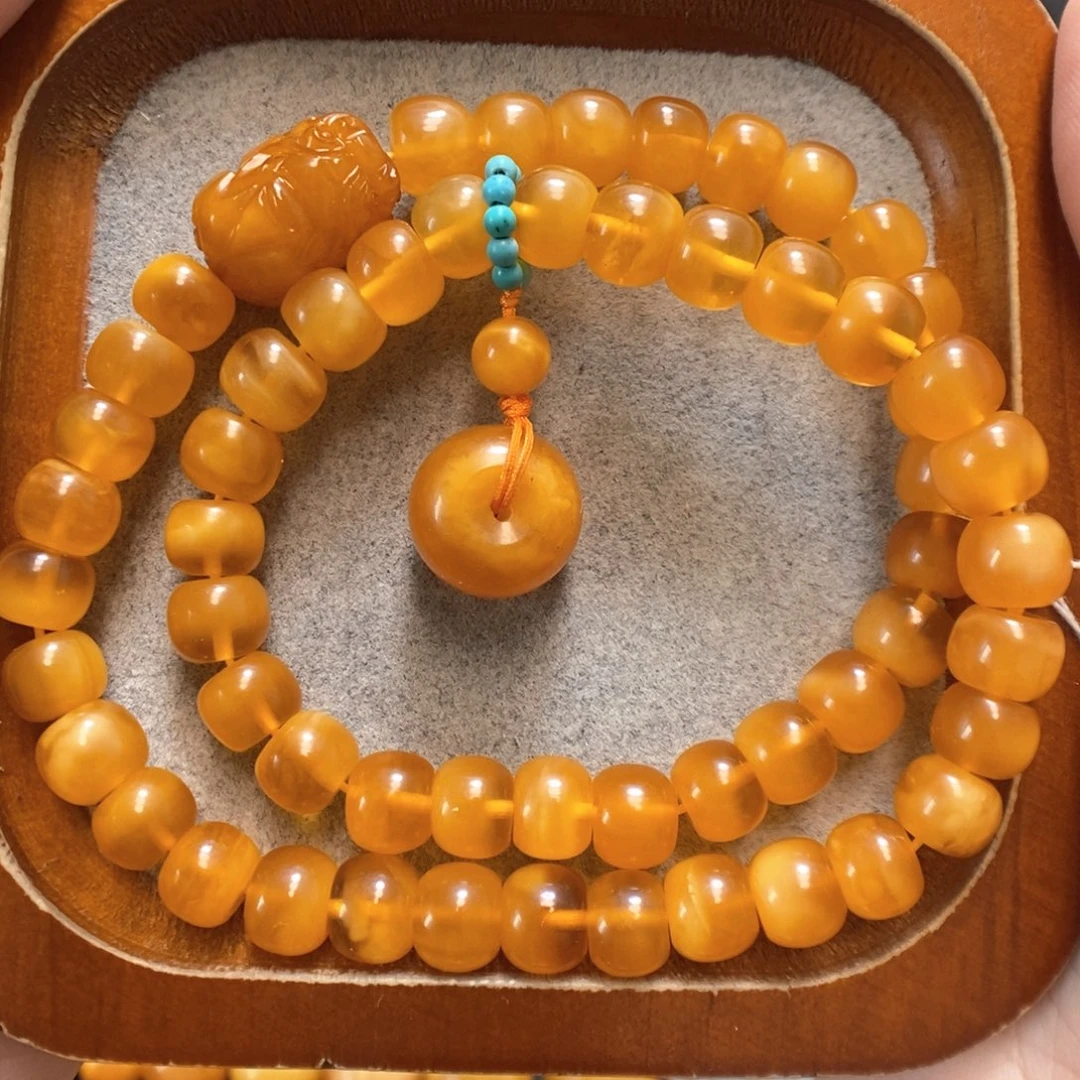 未镶嵌蜜蜡手串蜜蜡手串