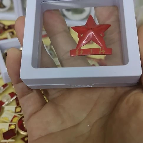 合金徐*摩红藏纪念章一个