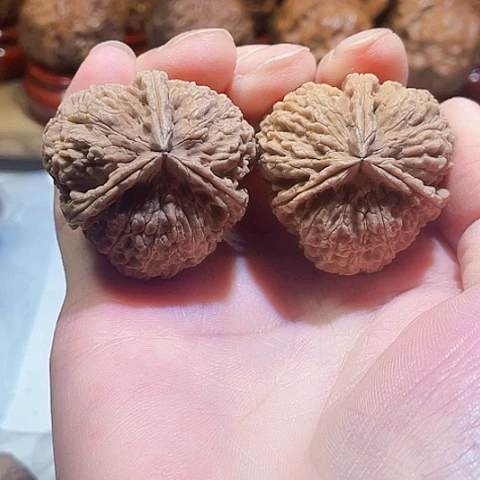 把件文玩核桃西北蜂带彩37