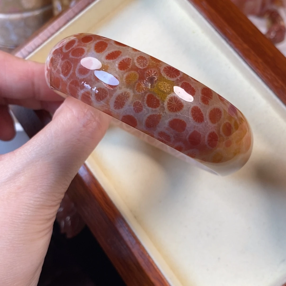 硅化珊瑚（珊瑚玉）未镶嵌手镯800
