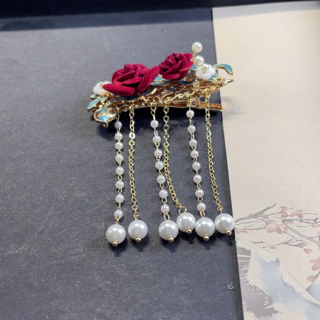 斑***色铜合金无福利发夹