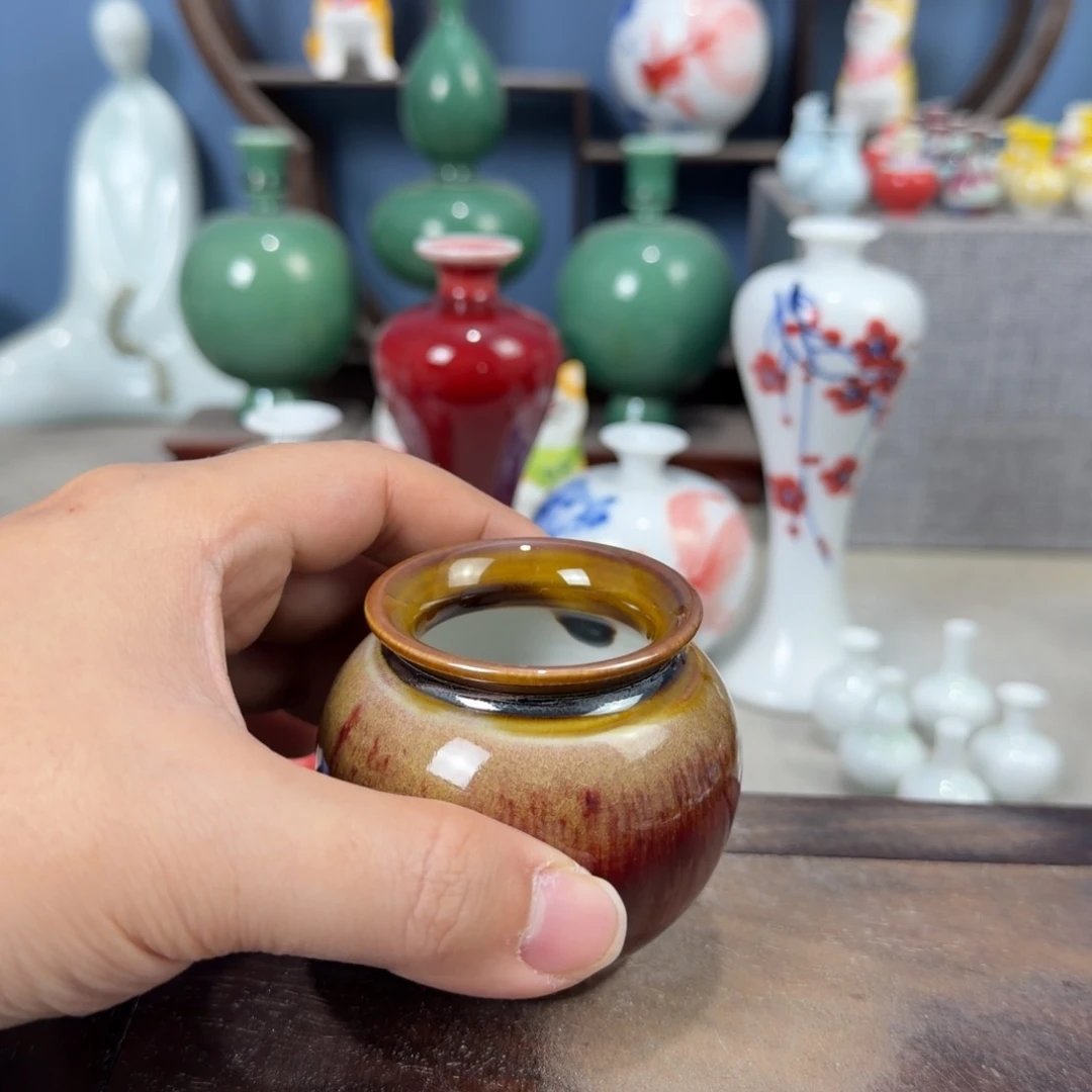 陶瓷手工小花器摆件