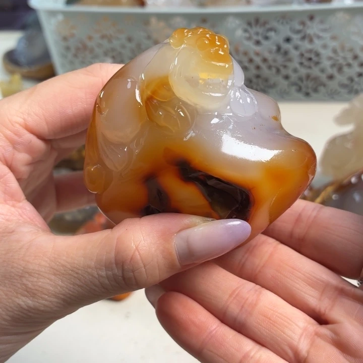 玛瑙/玉髓未镶嵌吊坠(不含链)