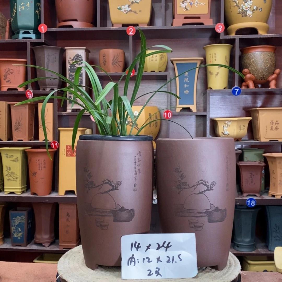 紫砂艺术紫砂花盆