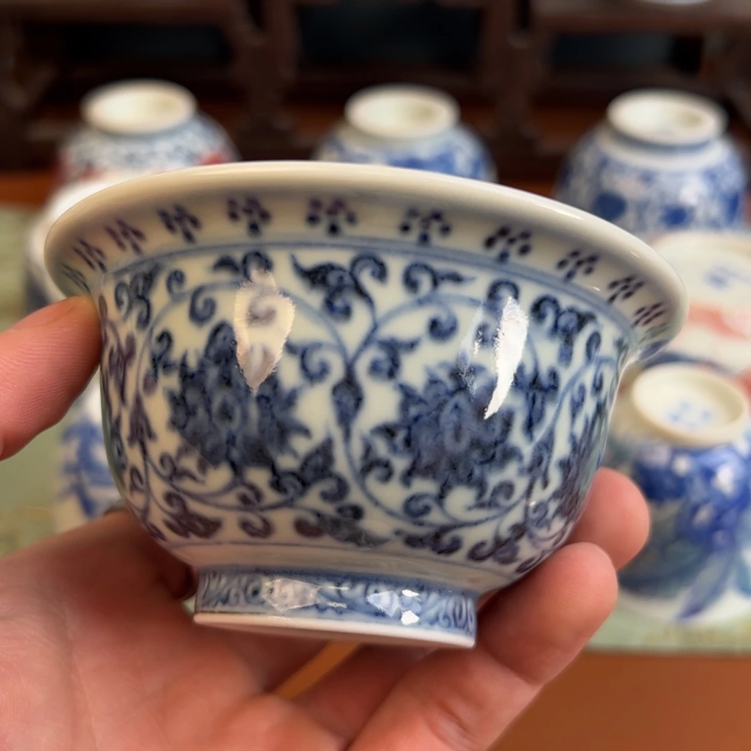 瓷片景德镇茶器手工手绘
