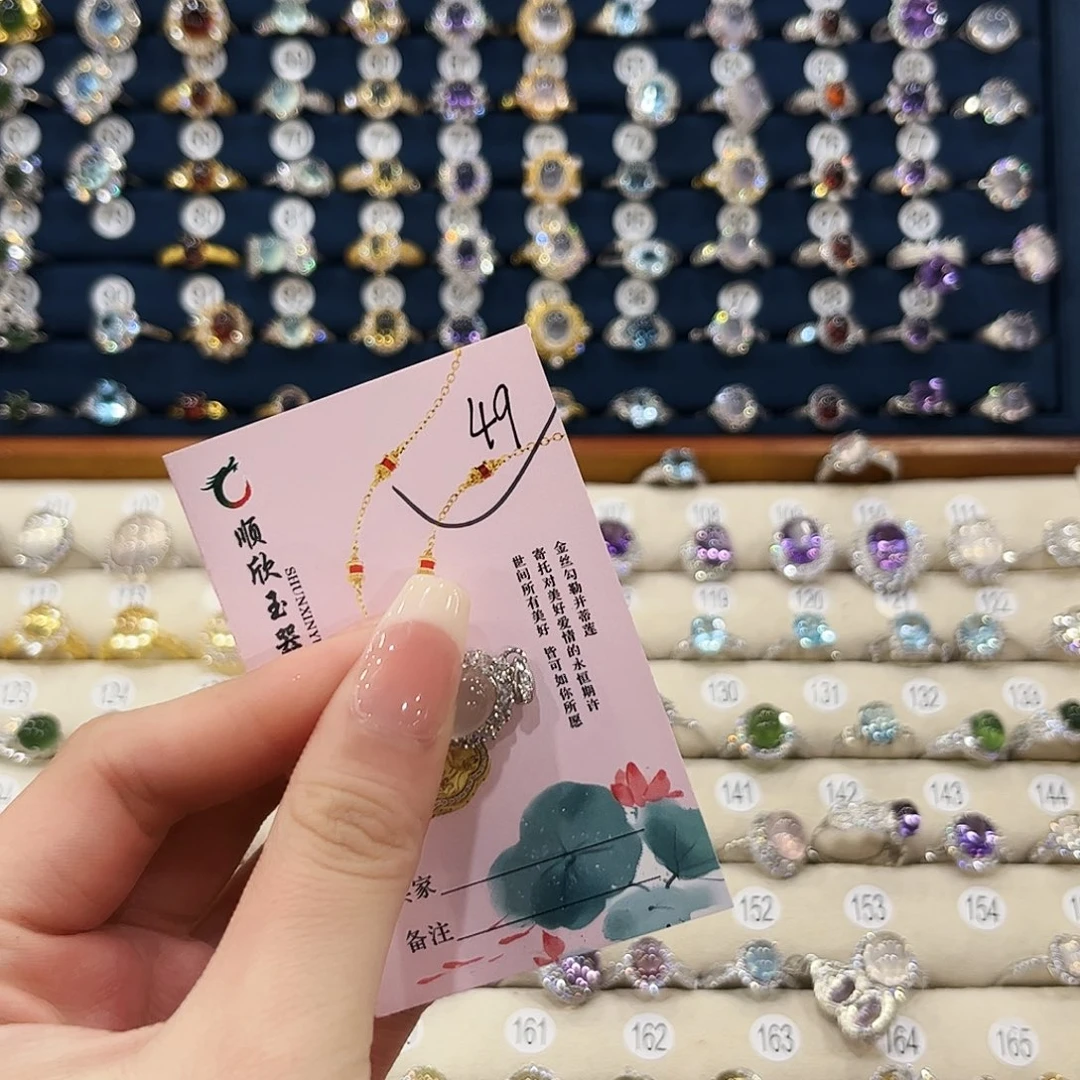 蛇纹石玉银S925镶嵌女款初*吊坠49