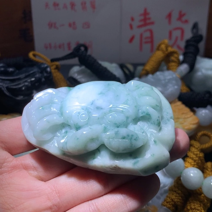 翡翠未镶嵌颈饰保真天然a货翡翠