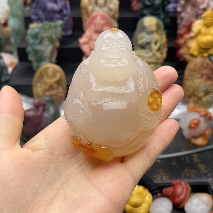 玛瑙/玉髓未镶嵌手把件