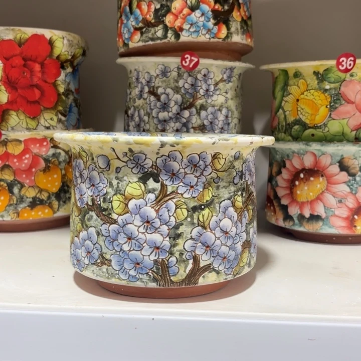 景德镇手绘花盆陶瓷14/12