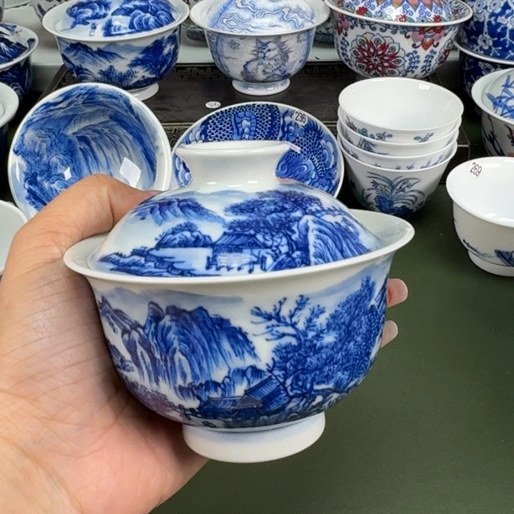 景德镇纯手工手绘茶器蒙蒙