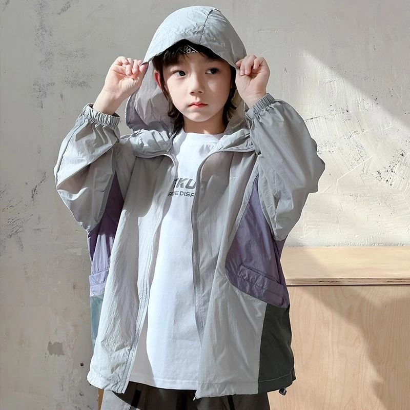 童装男童防晒衣夏装外套2025新款防晒服夏款儿童中大童夏季薄款潮