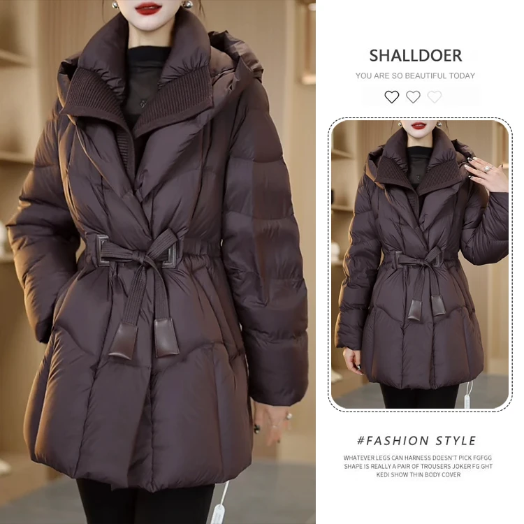 2025流行爆款冬季新款棉服女高端洋气小个子时尚百搭连帽棉衣外套