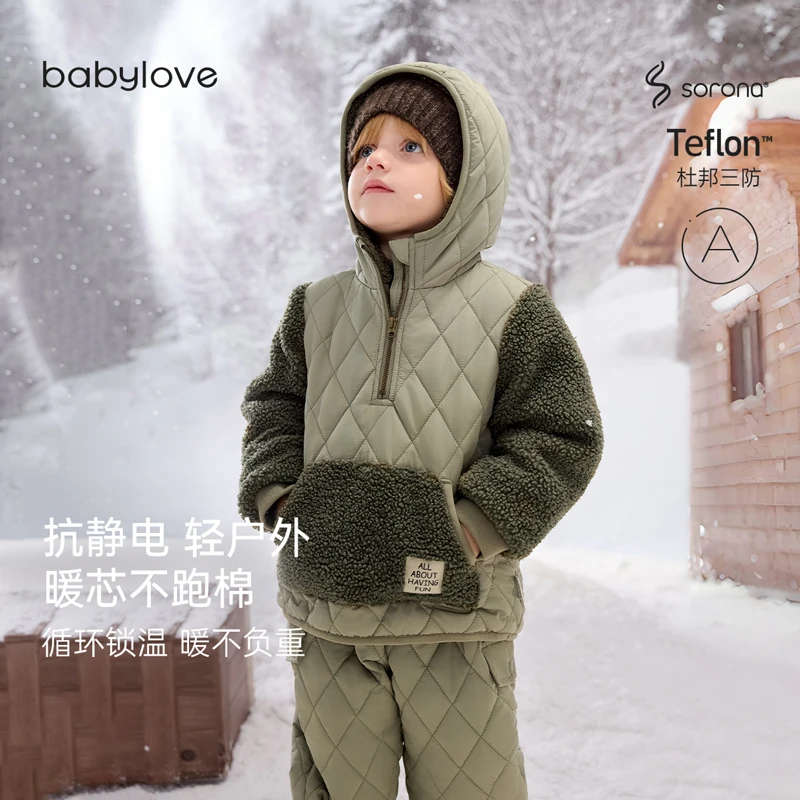【清仓】babylove婴幼儿超厚外套秋冬款上衣保暖