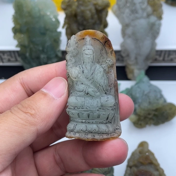 未镶嵌定制翡翠太上老君