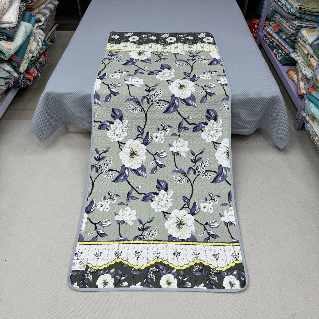 栀子花90*220cm三层夹棉四季床盖沙发垫学生宿舍床垫飘窗垫防滑