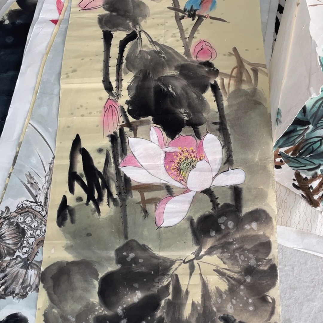 国画海兰老师绘画