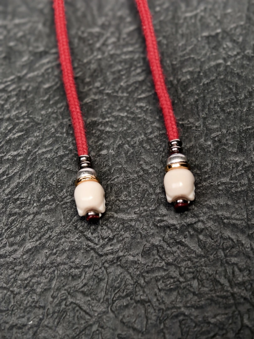 猛犸手工雕刻半颚骷髅弟子珠