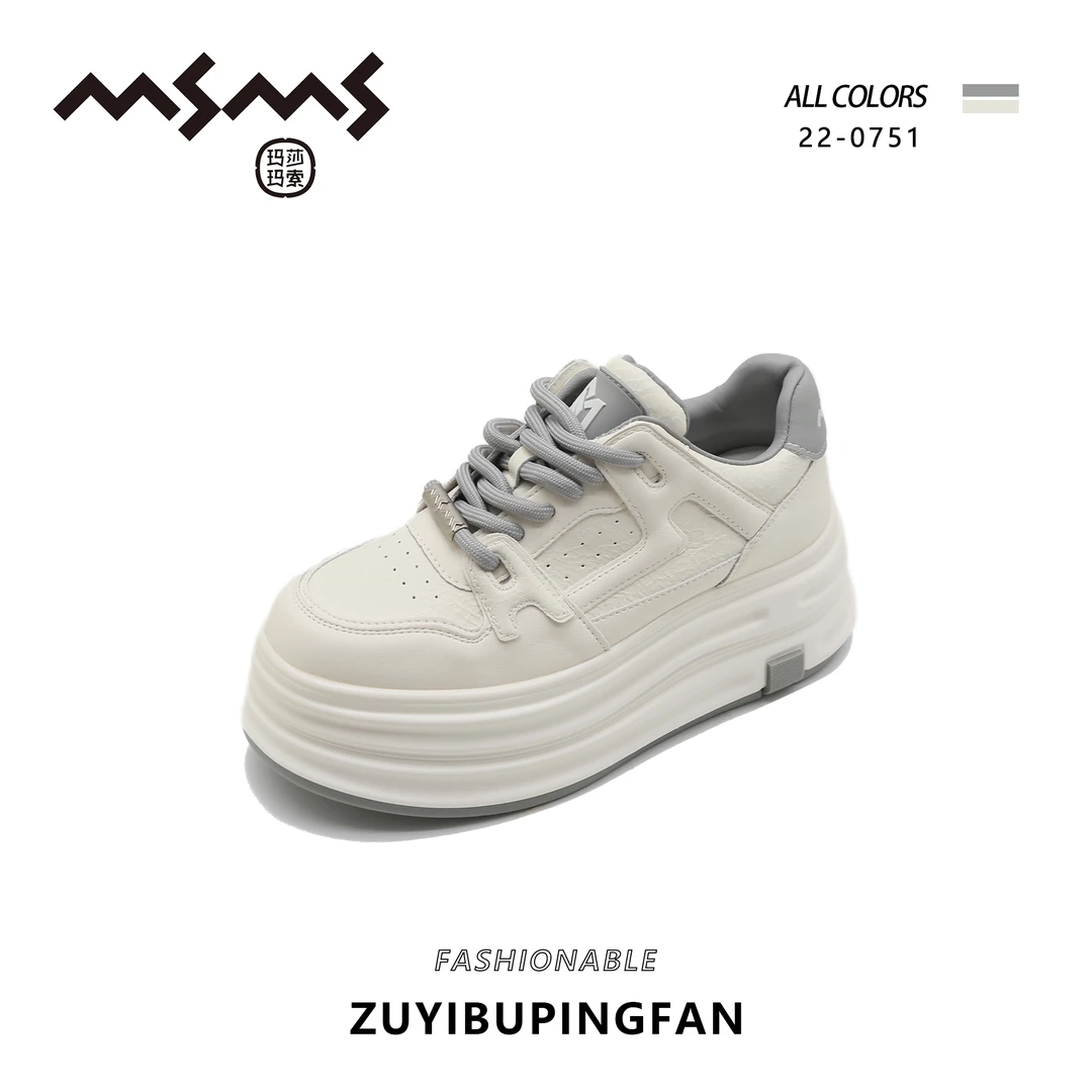【玛莎玛索】22-0751秋季新款时尚百搭厚底款低帮休闲女鞋