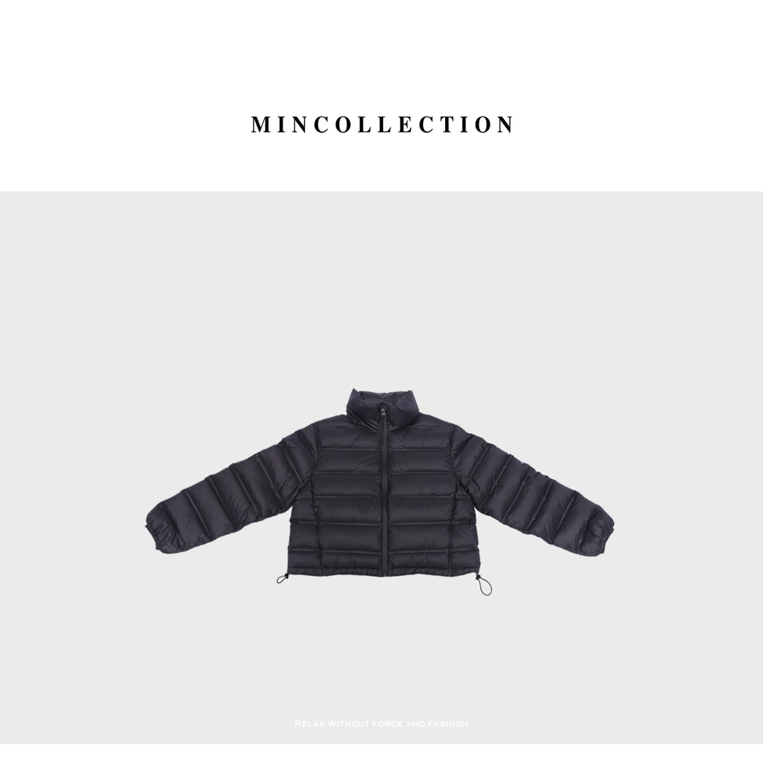 DE Mincollection立领短羽绒/美式立领拉链短款保暖羽绒服82538