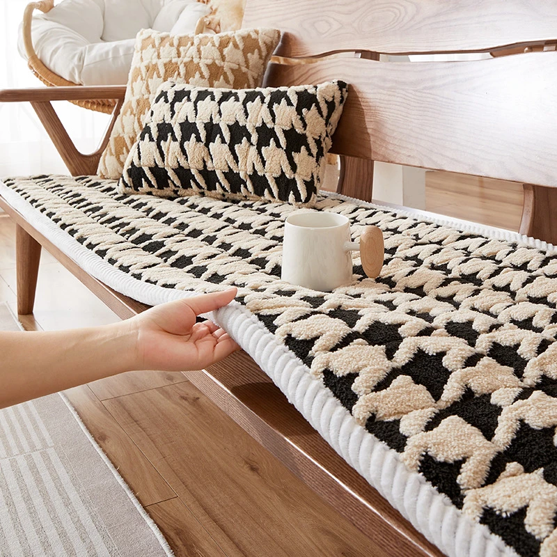 新款2024沙发垫秋冬款实木红木沙发坐垫冬季加厚舒棉绒垫子