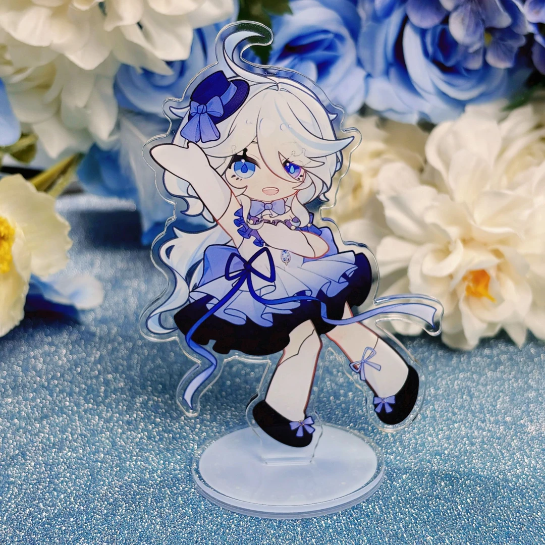 【原神-芙宁娜】镭射小卡谷子周边自印小卡片同人吧唧立牌