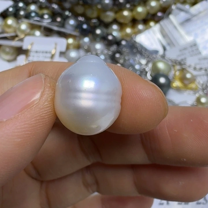 宸***麻银S925镶嵌颈饰海水珍珠