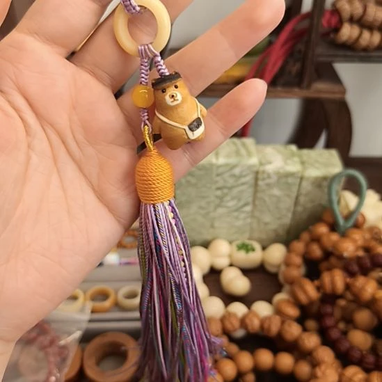 猴头核桃吊坠挂件