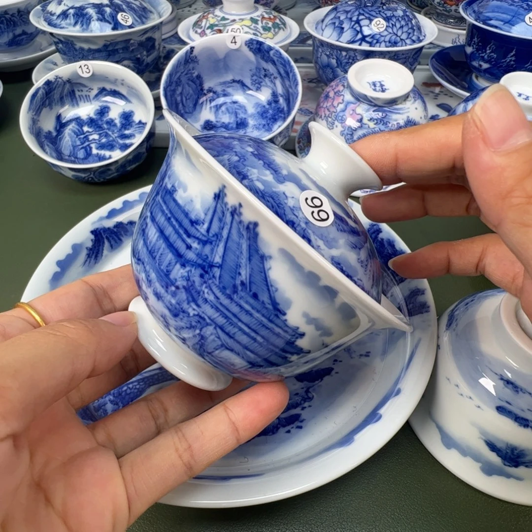 景德镇纯手工纯手绘茶具木木99