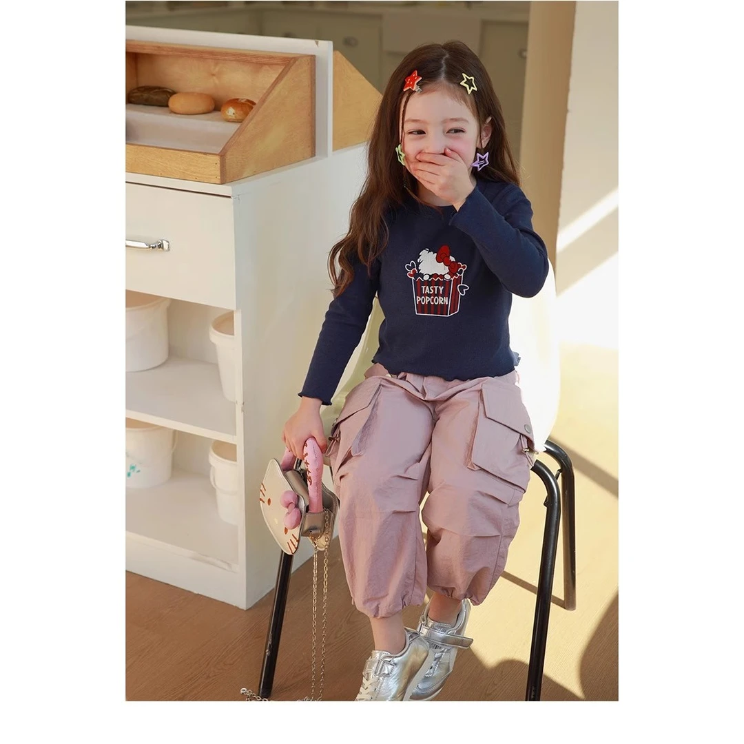 2025初秋木代尔儿童螺纹打底衫705