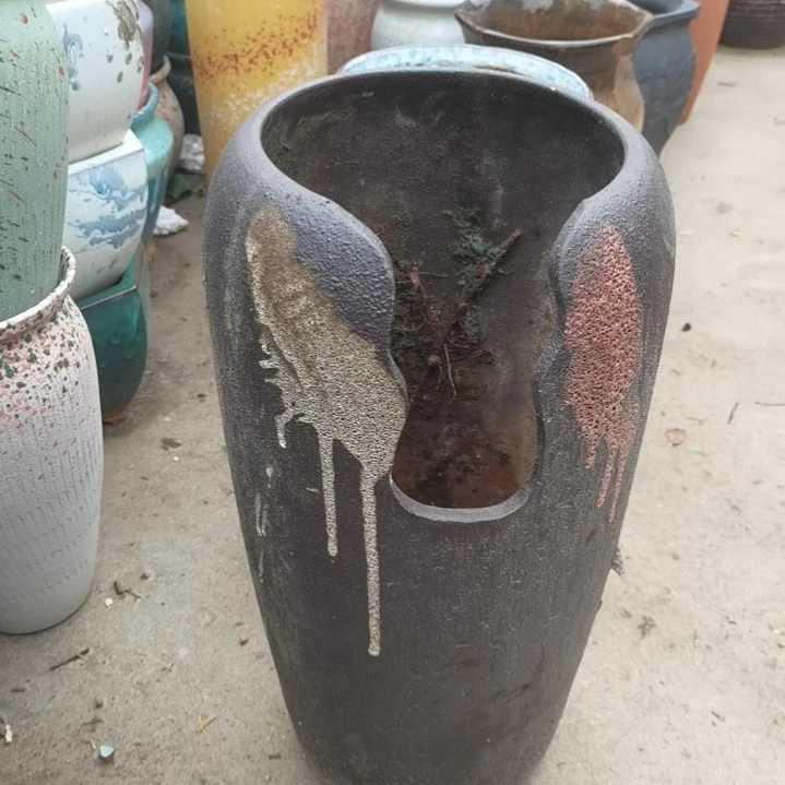 红陶口18高38瑕疵一个