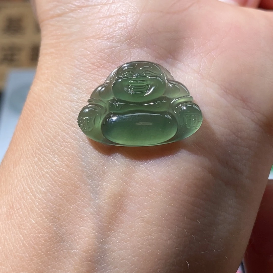 定制翡翠未镶嵌翡翠15.8×22.4×3.2