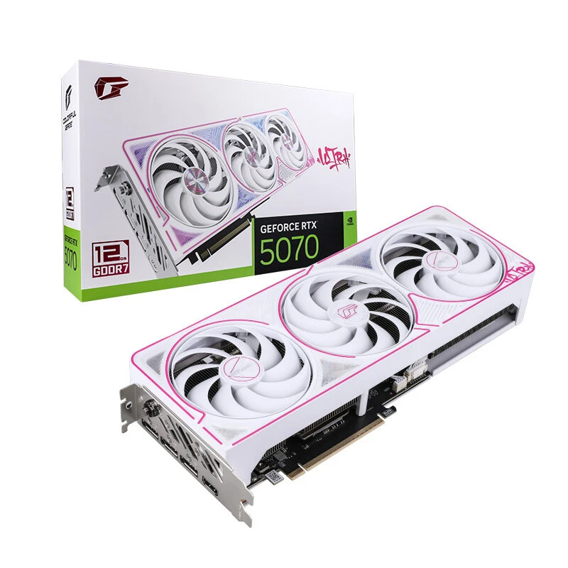 首发 七彩虹RTX 5070 Ultra W OC 12GB电竞光追AI游戏 纯白单显卡