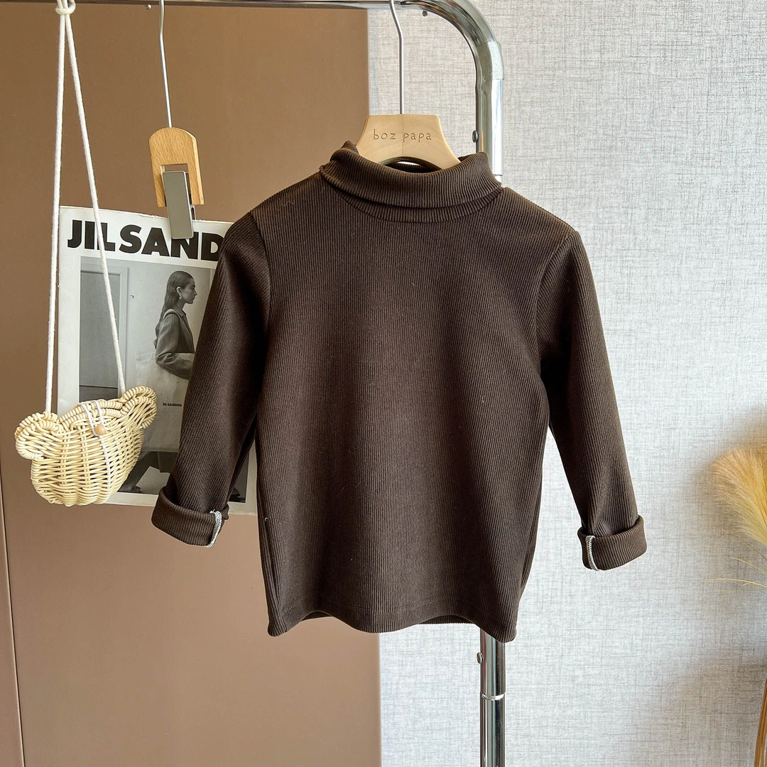 纯色中领打底衫单件