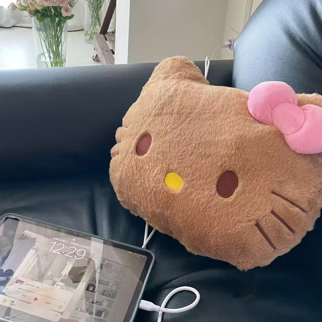 hellokitty抱枕可爱大头沙发靠垫猫头毛绒靠枕高颜值卡通少女枕靠