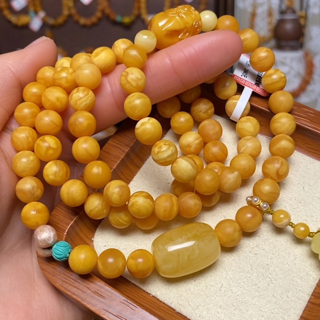 【闪购商品】蜜蜡颈饰未镶嵌项链