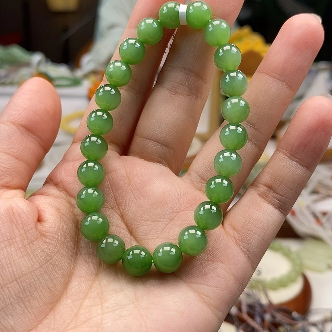 和田玉（碧玉）未镶嵌手串