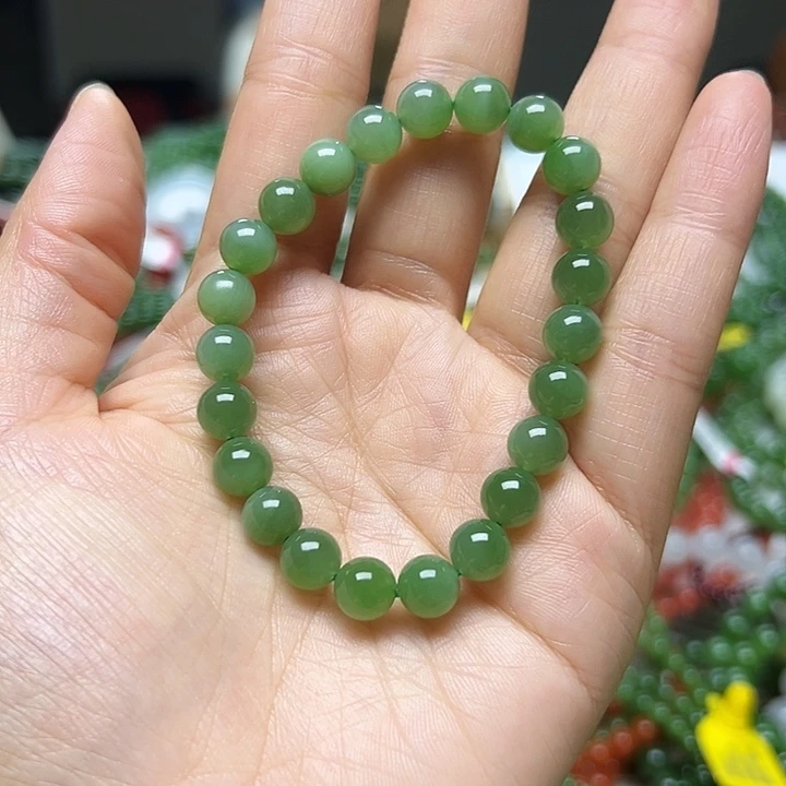 和田玉（碧玉）未镶嵌手串